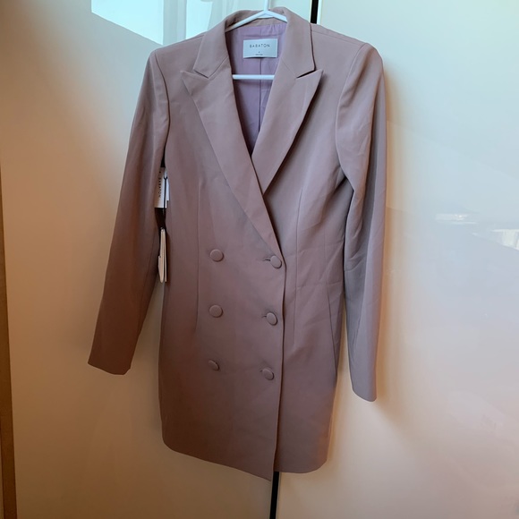 Babaton Pelli Blazer in Dusty Mauve - Picture 3 of 11